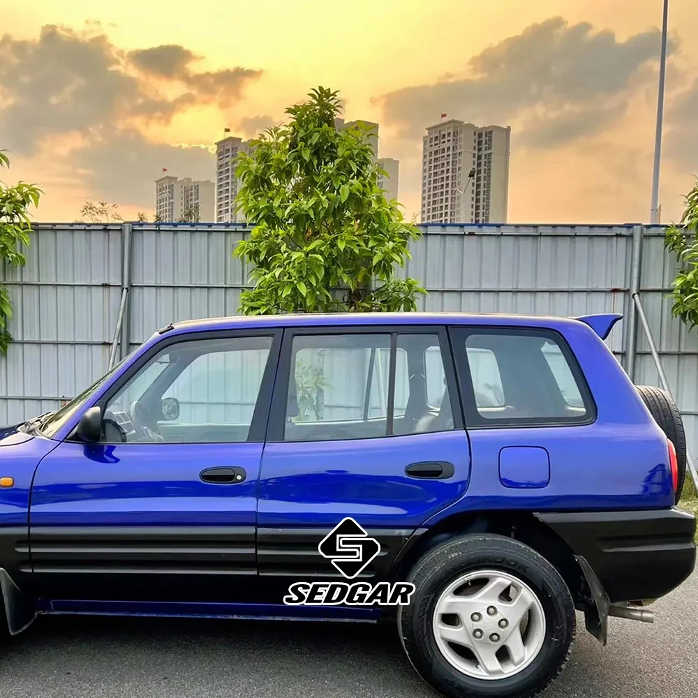 Per il 1994 -- 1999 Toyota RAV4 tronco Spoiler originale con luci di alta qualità in plastica ABS non verniciato Spoiler tronco Boot Wing Spoiler - Image 4