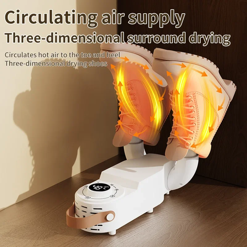 110V/220V Electric Shoes Dryer Portable Foldable Smart Heater Deodorizer Dehumidifier Shoe Drying Machine Foot Warmer Shoe dryer 4