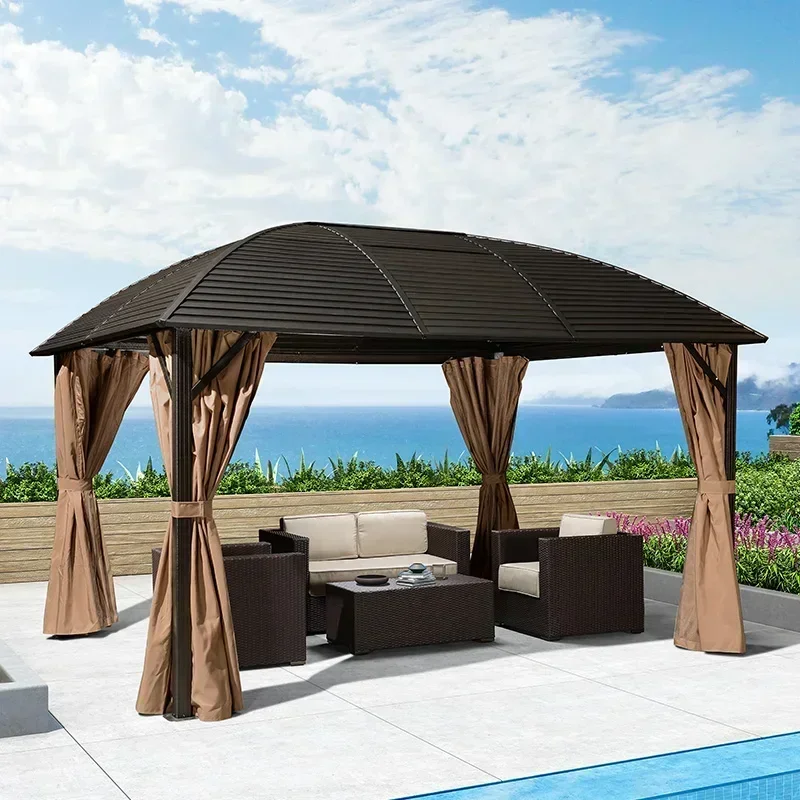 

Courtyard pavilion outdoor villa New Chinese Arbor Garden four-corner pavilion outdoor sunshade outdoor pavilion tent shed