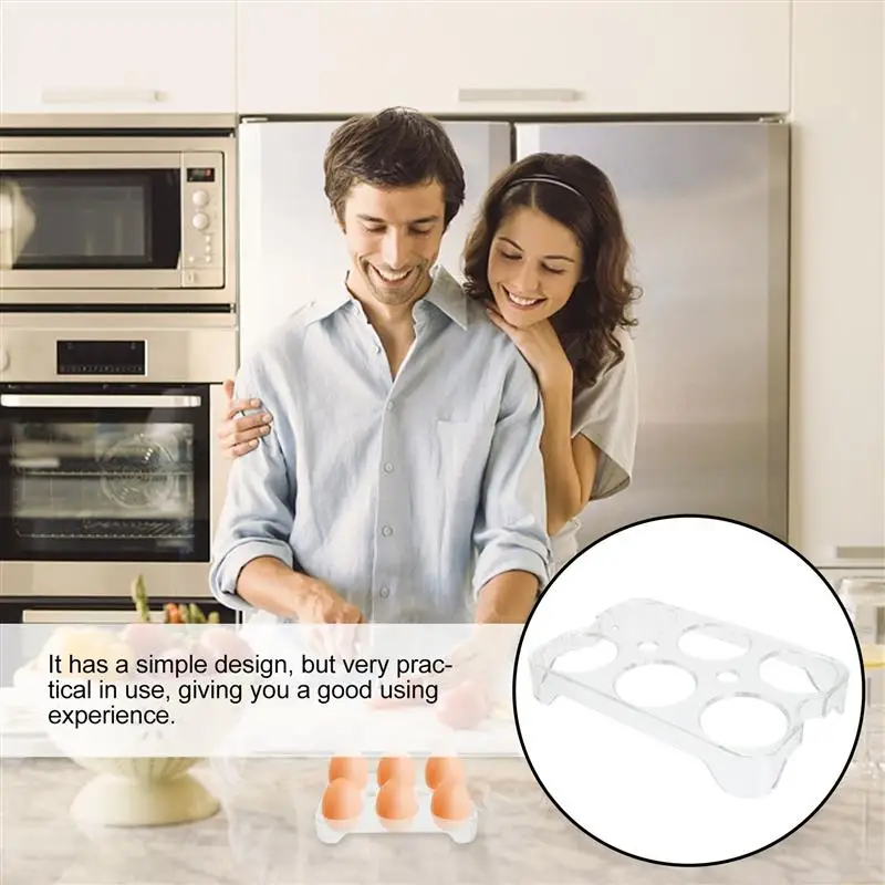 Kitchen Box Holder Tray Transparent Storage Bin Containers for Food Box Holder Dispenser Tray 6/8 kitchen storage container