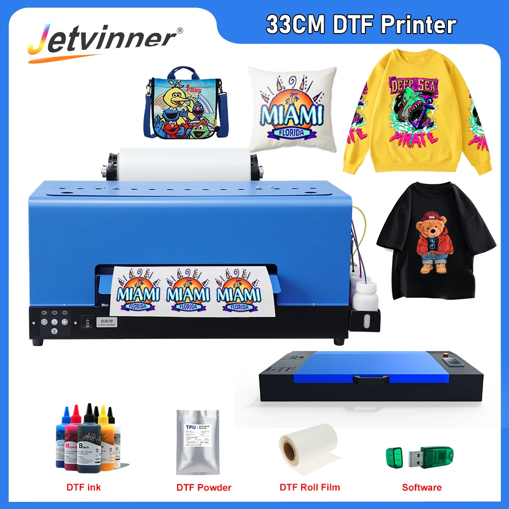 Принтер DTF, 33 см, непосредственно на пленочный принтер для футболок, принтер для текстильной ткани, принтер A3 DTF, принтер dtf