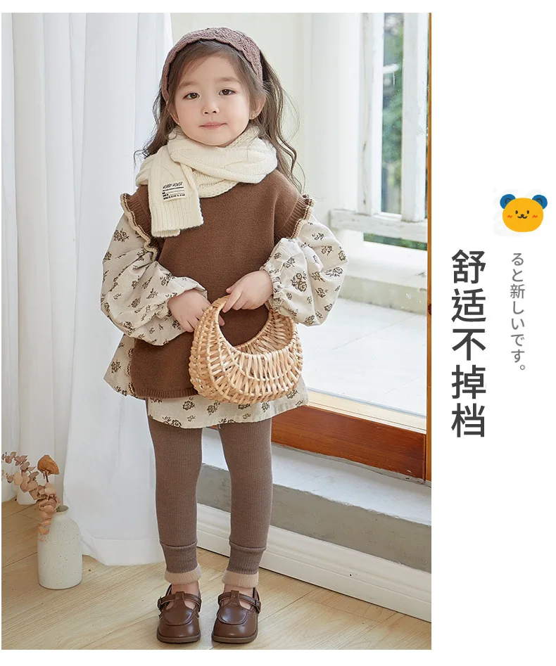 Kinder-Leggings, Winterhose mit extra Fleece, Kinder-Leggings für Mädchen, Hosen, Baby-Leggings für Mädchen – Detail 10