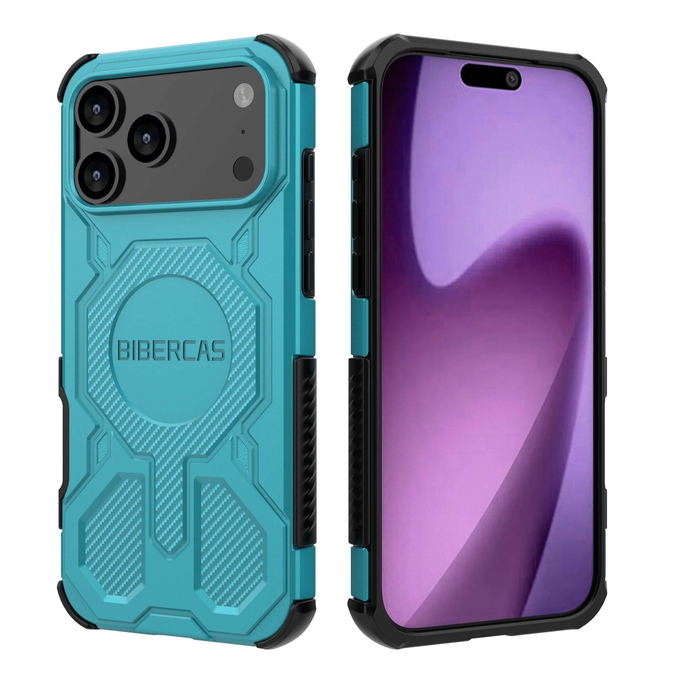 Translucent Frosted Phone Case with Magnetic Wireless Charging and Anti-Drop Protection