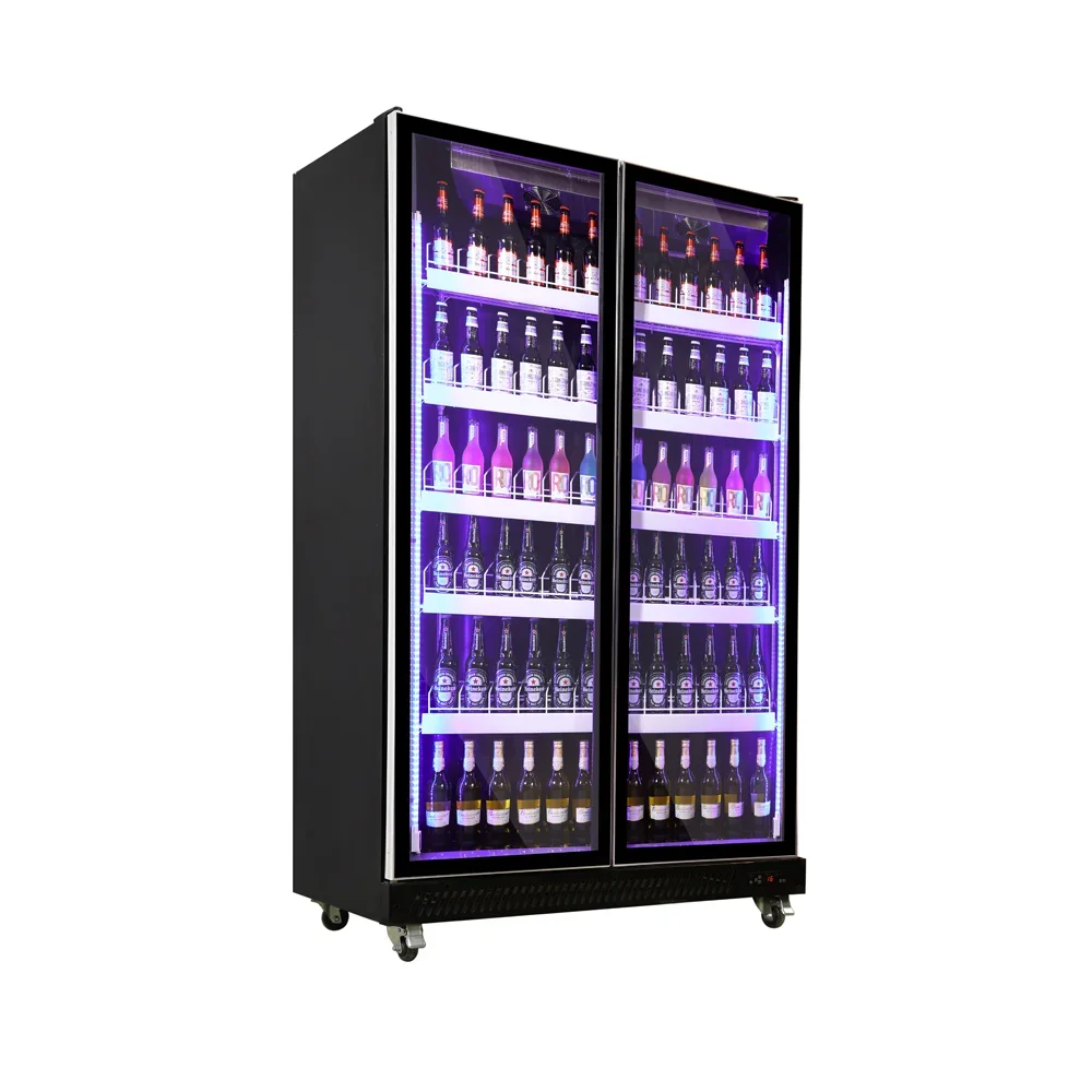 Commercial Vertical Drinks Refrigerator Fashion Beer Display Cooler for Supermarket/Bar/Club