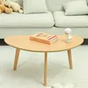 Small Oval Coffee Table Mid Century Modern for Living Room Center Minimalist Display Coffe Table 6