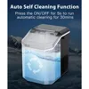 Ice Maker, 10,000pcs/33lbs/Day, Portable Handheld Nugget Ice Maker Machine with Handle, Ice Makers Countertop Self-Cleaning 4