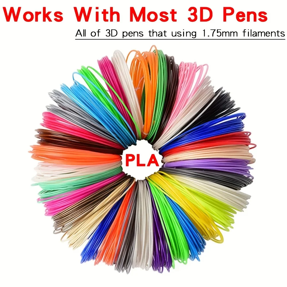 PLA 3D Printing Pen Consumables 36M 50M 100M 200M Diameter 1.75mm For 3D Printing Pen