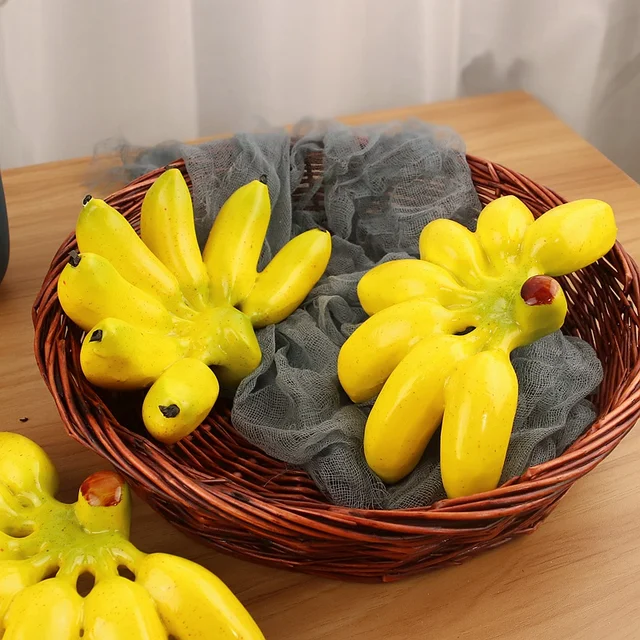 Simulation Banana Fruit Model Fake Banana Bunches