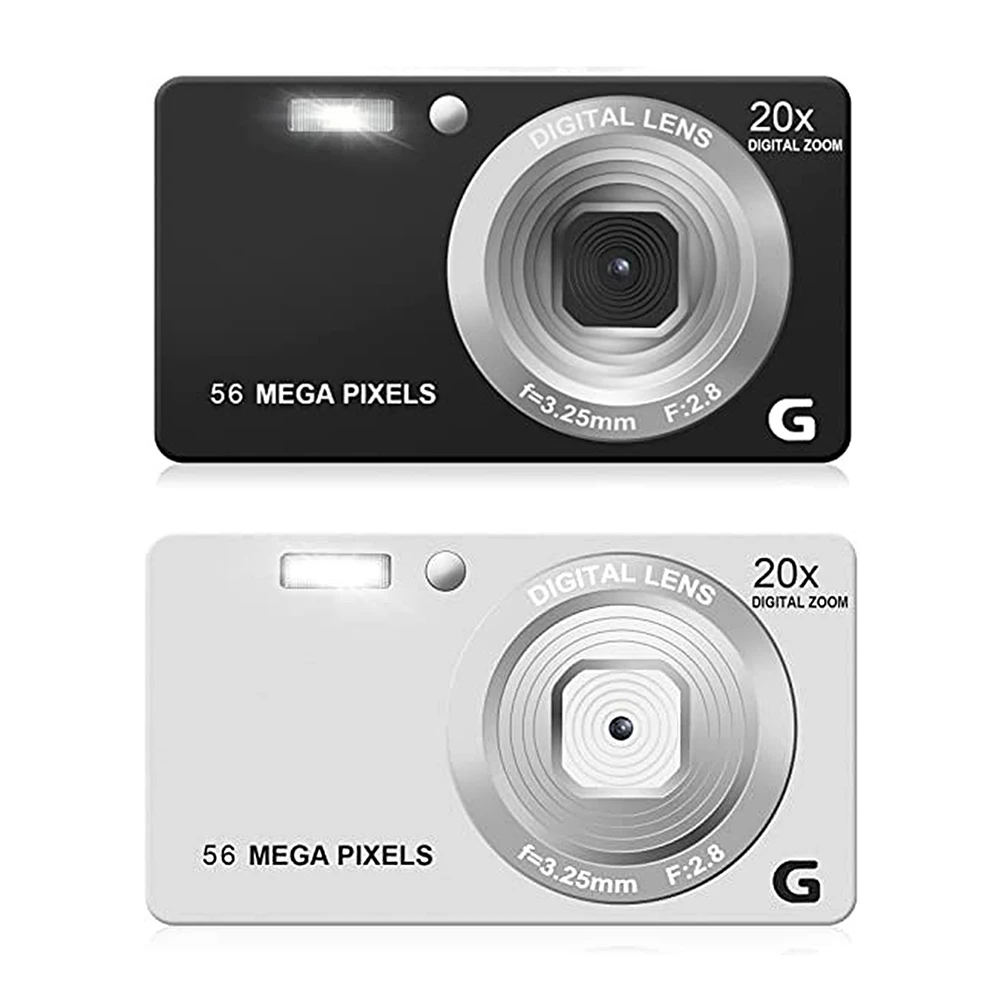 Self Timer Video Camera 2.7 Inch LCD Vlogging Camera 4K 56MP 56 Million Pixel Anti-Shake 20x Zoom Photography and Video digital camera