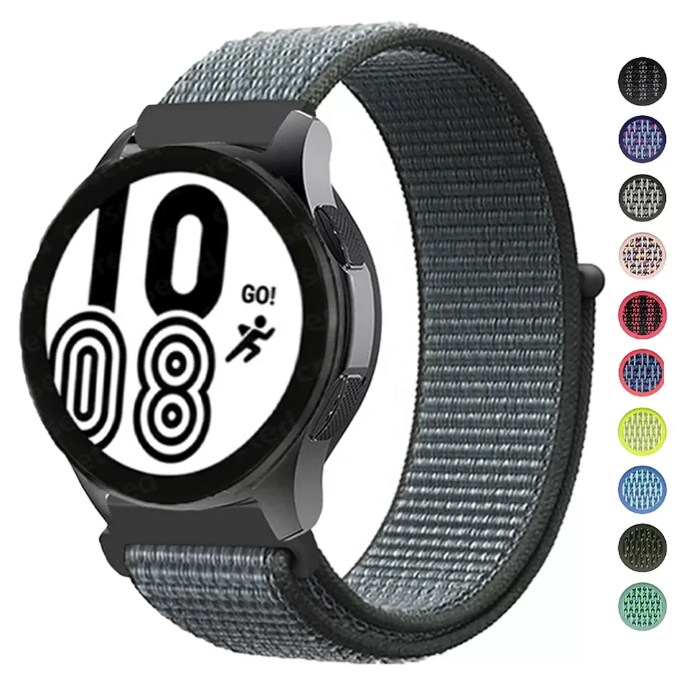 Band For Samsung Galaxy Watch 4 3 classic active 2/Gear S3/S2 Nylon loop correa Bracelet Huawei watch GT 2e pro strap 22mm 20mm 1
