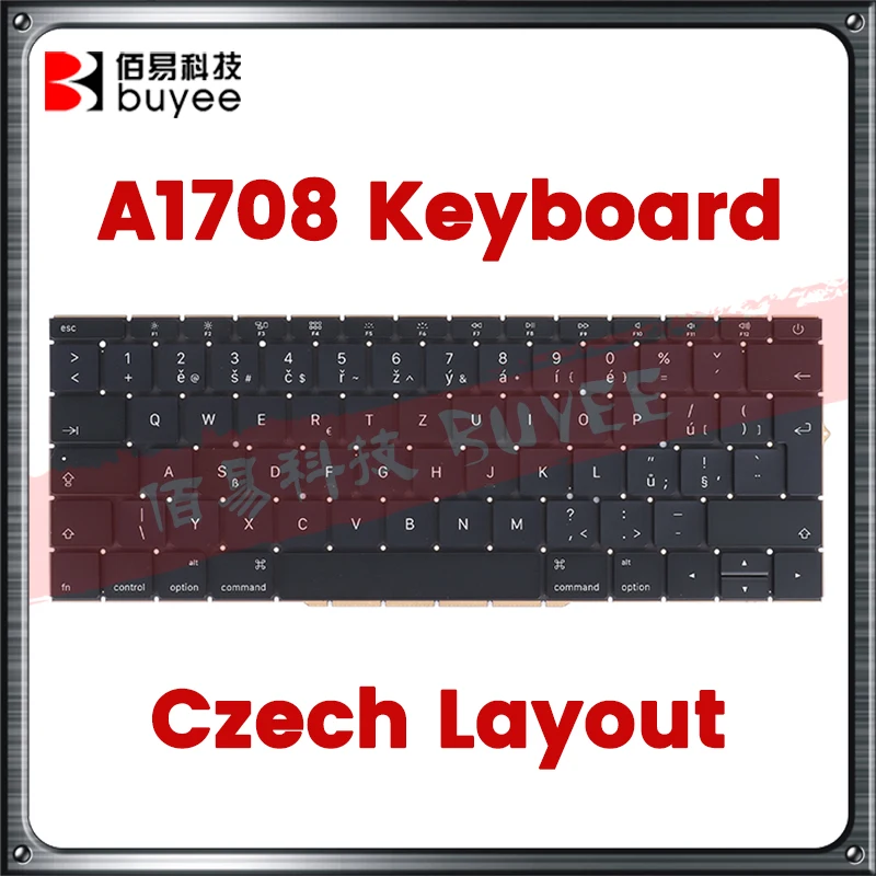 

Genuine New A1708 Czech Layout Keyboards For Macbook Retina Pro 13" A1708 Czech Keyboard 2016 2017 Laptop Replacement