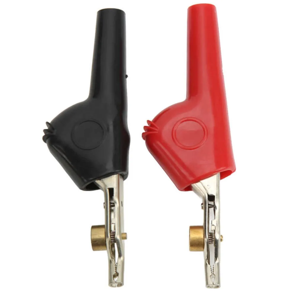 Test Clip Alligator Clips Electric Test Clamp Electrical Clamp Needle Electrical Projects Automobile Repair Crocodile Clip Corrosion Resistant Power Battery Test Clamp