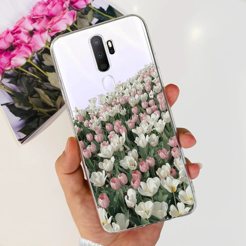 Stylish Painted Clear Silicone Phone Case, Soft Protective Cover