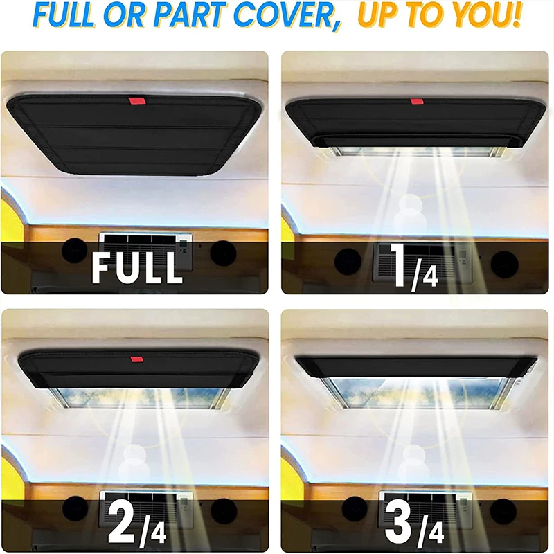 RV Vents Skylight Insulator Cover RVs Window Sunshades Collapsible Waterproof  Shade Sun Blackout Covers