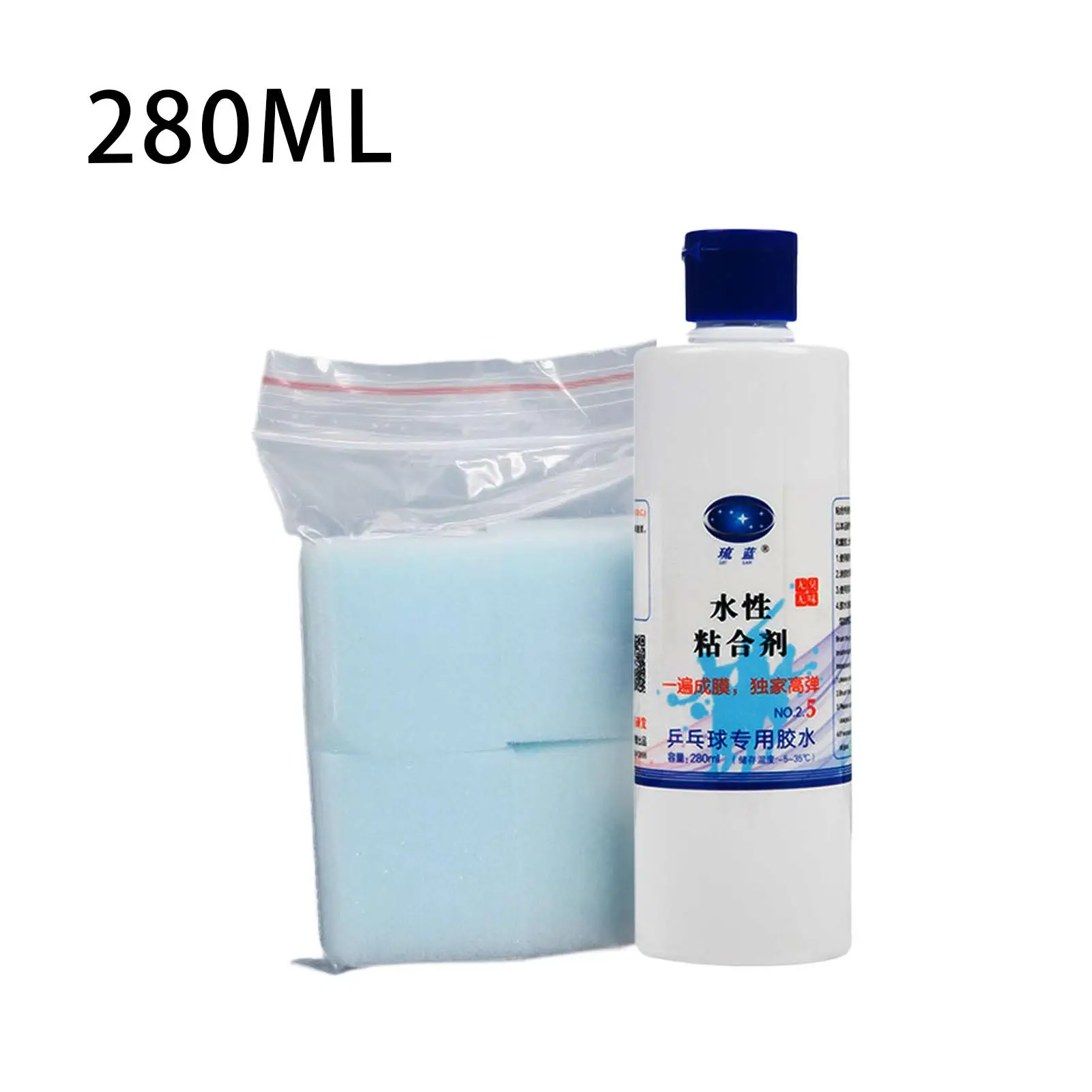 Pong Paddle Glue 280ml Rubber Glue with Foam Easy to Apply Faster Speed for