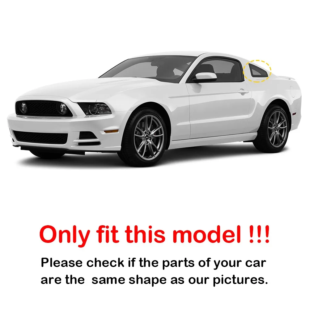 포드 머스탱 MK5 2005 2006 2007-2014 ABS 플라스틱 앞 창 쿼터 루버 커버 사이드 벤트 트림 자동차 접착식 액세서리