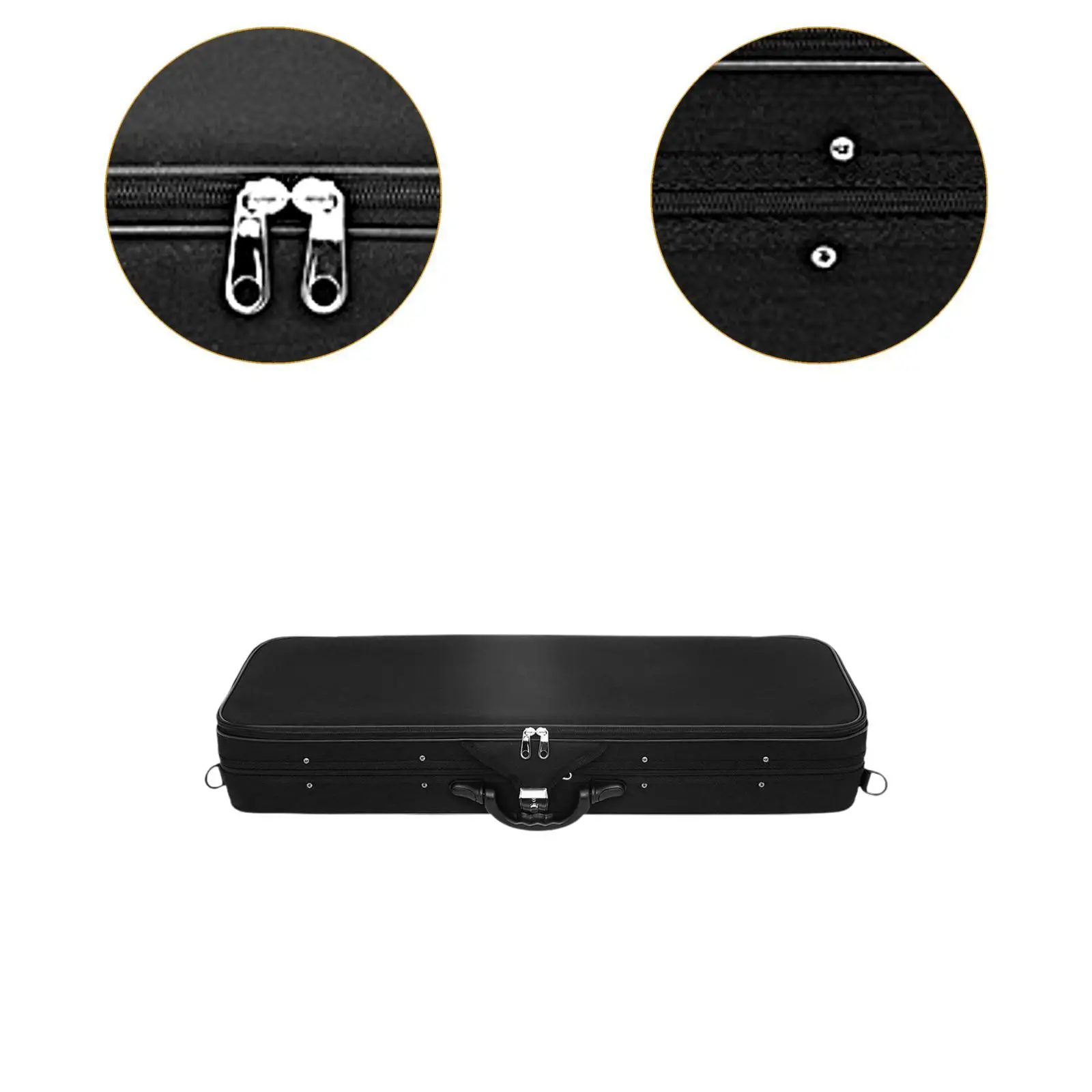 4/4 Violin Case, Violin Storage Box and Straps, Professional Oxford Cloth Carrying Bag with Hygrometer for Players