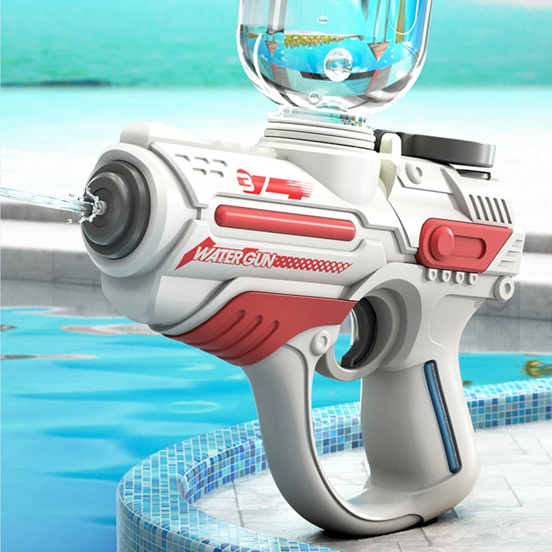 pistolet a eaux électrique,automatique pour enfants, haute pression, Pistolet à eau électrique,extérieur, plage, piscine de grande capacité, jouet d'été pour enfants, cadeaux pour garçon