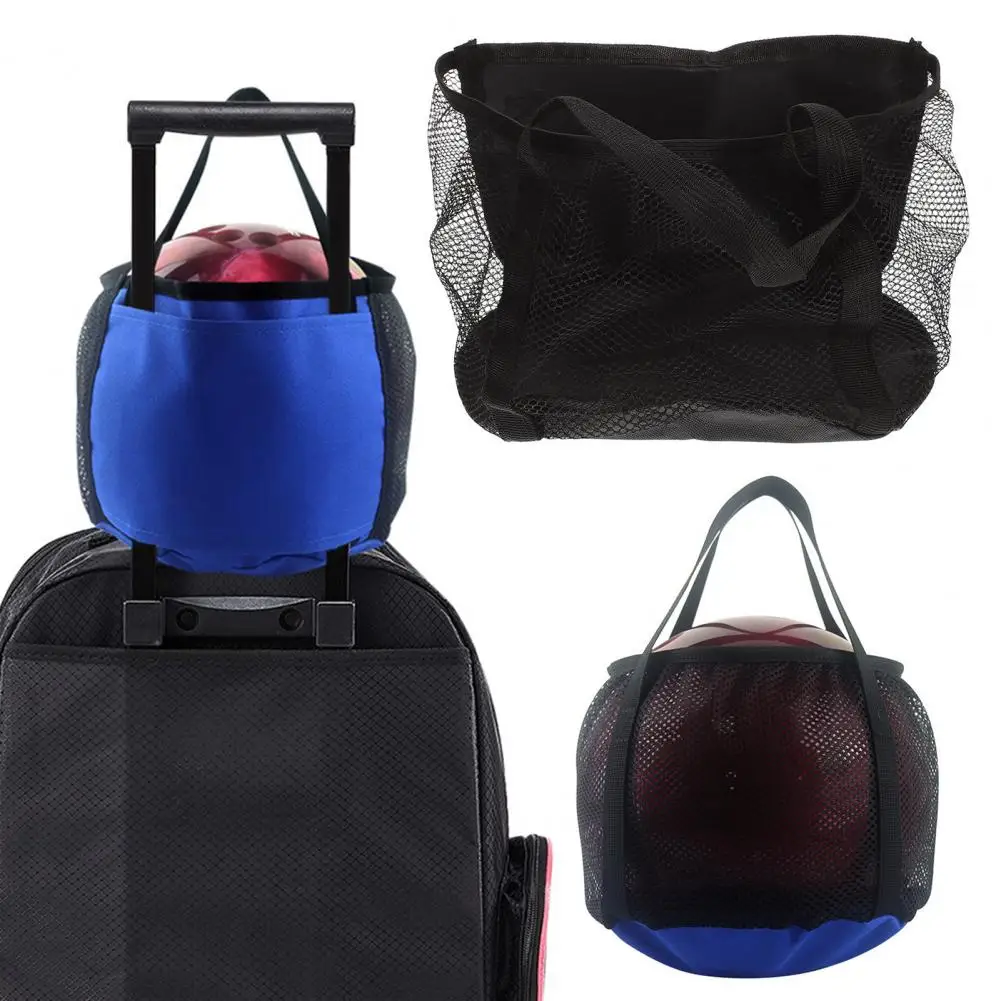 Bowling Mesh Bag Single Ball Tote Bag With Handle Bowling Ball Holder Sports Equipment Storage Net For Gym Outdoor 볼링 가방