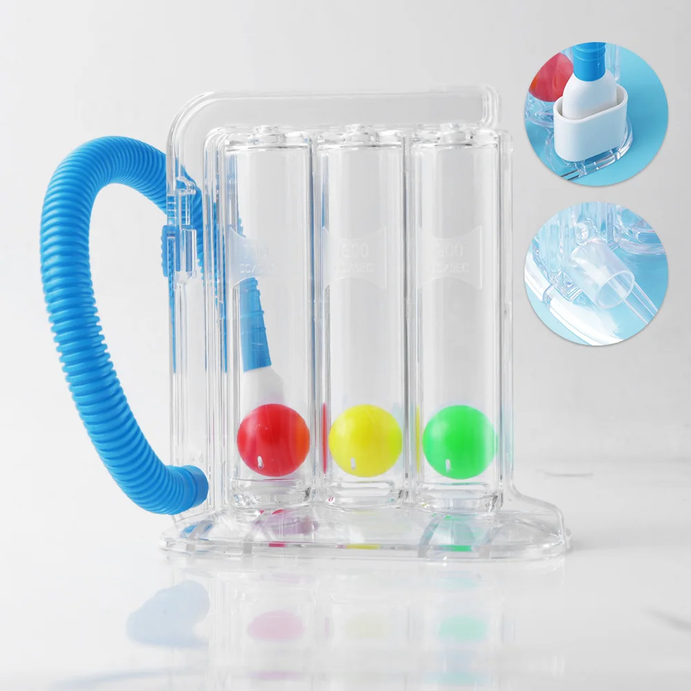 3BallDeepBreathingExerciserIncentiveSpirometerCapacityTraining