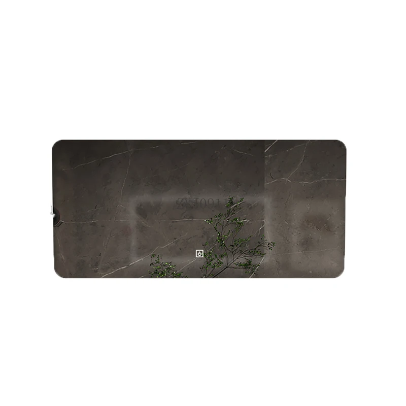 Solid Wood Bathroom Cabinets Minimalist Rock Panel Integrated Bathroom Cabinets Washbasin Toilet Furniture YX50BC
