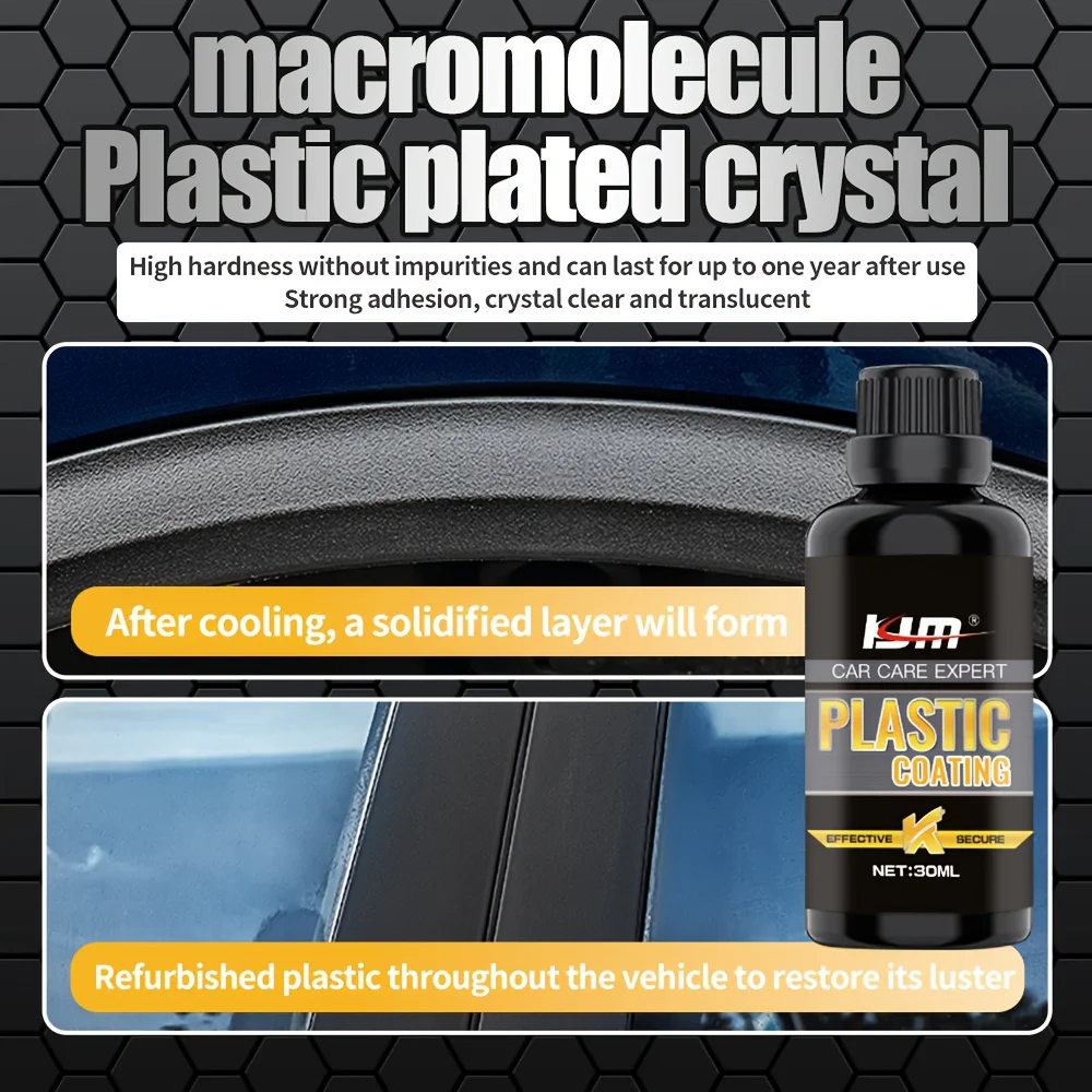 One car plastic repair kit, plastic crystal coating retread reducer, black car interior crystal plating maintenance wax 2