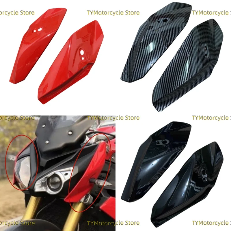 

Head Side Panel Upper Front Headlight Nose Turn Signal Fairing Fit For BMW S1000R S1000 R 2014 2015 2016 2017