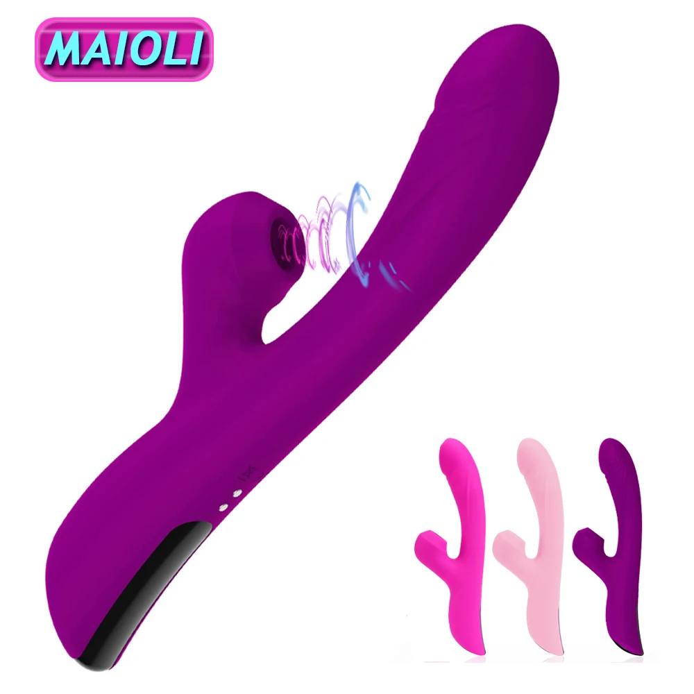 Clitoral sucking vibrator rabbit heating dildo G spot massager 10 pattern adult sex toy for women