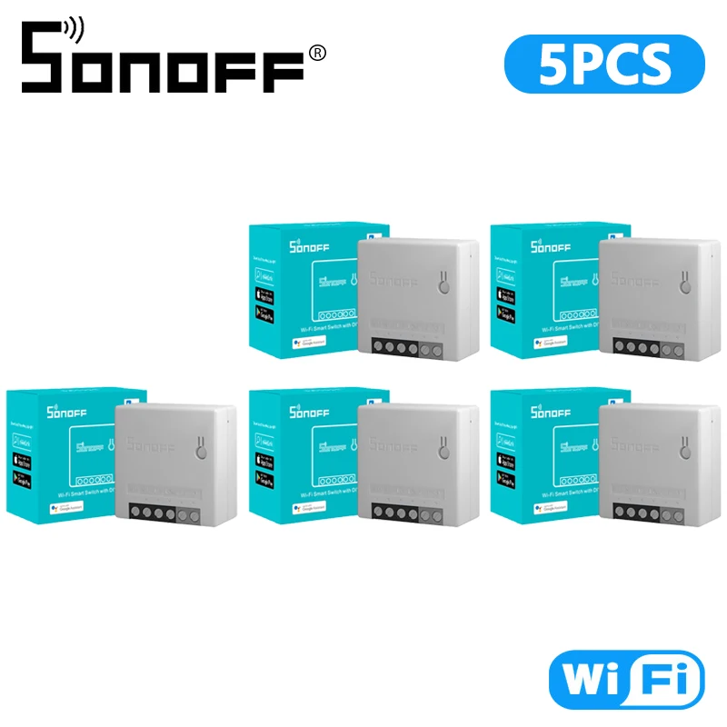 SONOFF MINI R2 WiFi Switch Two Way Control Light Switch Module Smart Home Automation Relay Breaker For eWeLink Alexa Google Home 