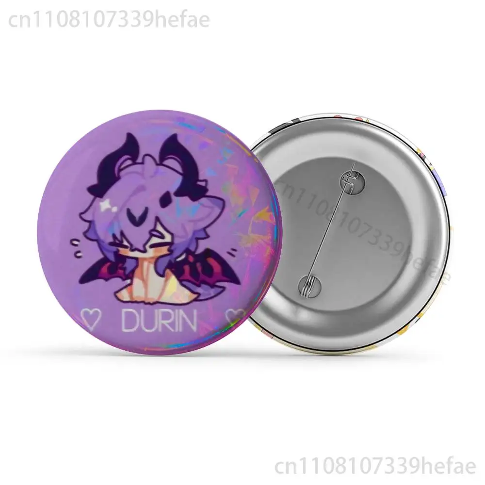 Genshin Impact Collectible Durin Badge - Round Cosplay Pin & Souvenir Gift
