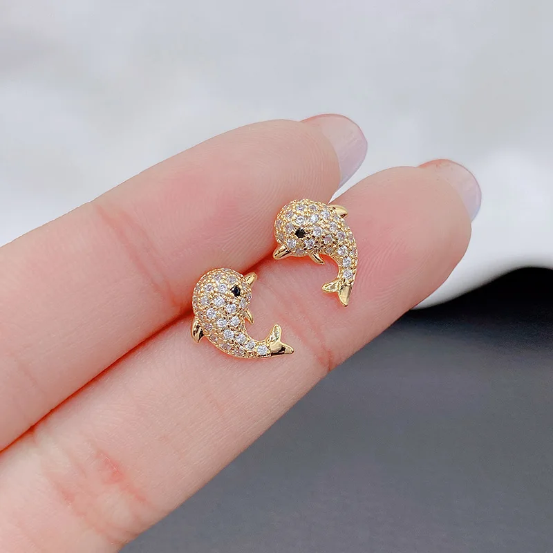 New Sight Cute Dolphin Earrings 2022 Fashion Brand Jewelry