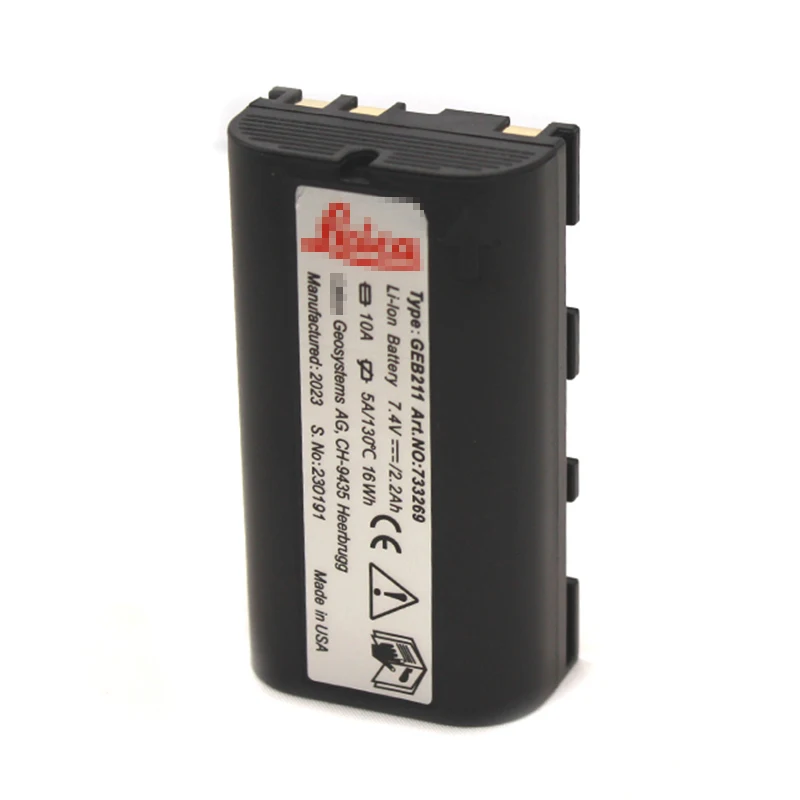 2pcs Battery GEB211 for Leika TS02 TS06 TS09 TPS1200 Series Total Station RX900 RX1200 Series Controller GPS1230 GPS 2