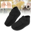 Diabetic Slippers Diabetic Thumb Eversion Deformation Postoperative Care Adjustable Fat Feet Flat Shoes Memory Foam Soles Black 3