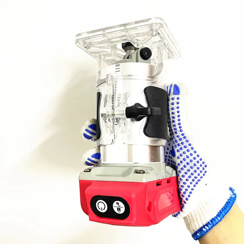Brushless Electric Trimmer Woodworking Trimming Machine Cordless Wood Router Milling Engraving Fit For Milwaukee 18V Battery