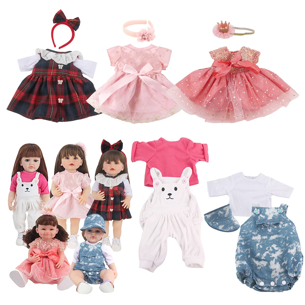 Set di vestiti e outfit per bambole da 17 cm, abbigliamento chic di