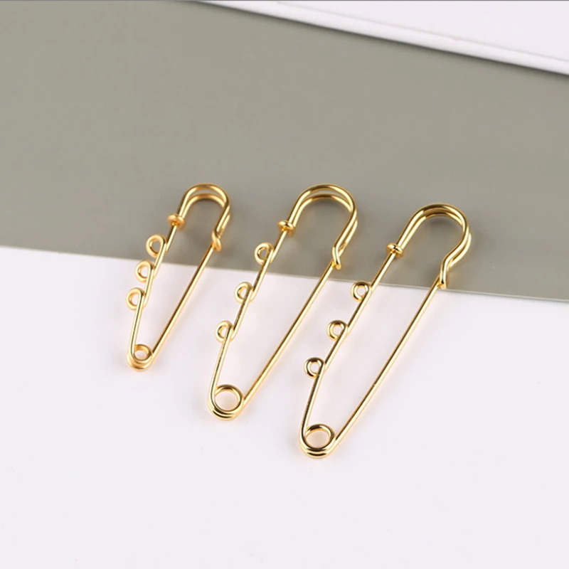 5pcs/lot Safety Pins Brooch Blank Base Brooch Pins 50/80/90mm Pins