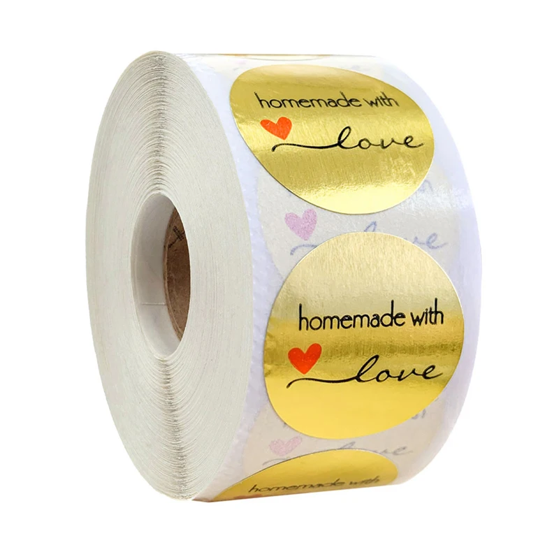 

Наклейки для скрапбукинга с надписью «Handmade With love», 100-500 шт.