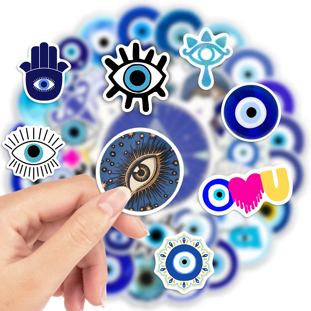 Aesthetic Devil Eye Stickers Art DIY Kids Toys Gift Decorative Decal for Phone Laptop Scrapbook Luggage Bottles Waterproof