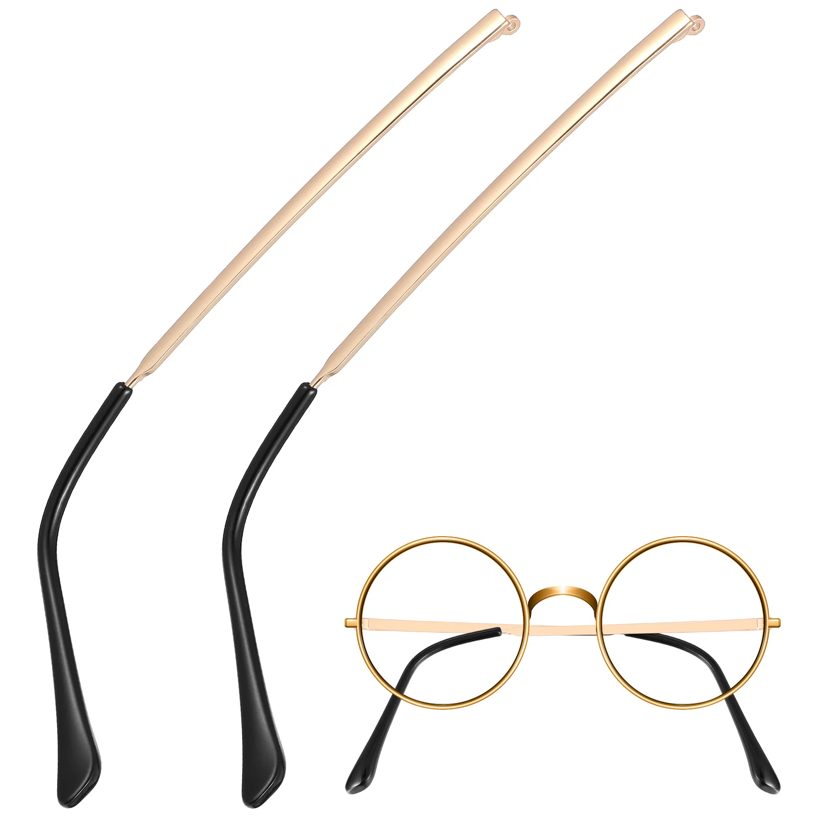 

Spectacle Legs Glasses Replacement Temple Eyeglasses Arms Metal Eyewear Sunglasses Metallic