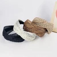 1/4 PCS Wide Brimmed Hair Hoops Braids Pattern Head Hoop Simple Style Hair Band Nonslip Knotted Hair Accessories For Women - Image 2