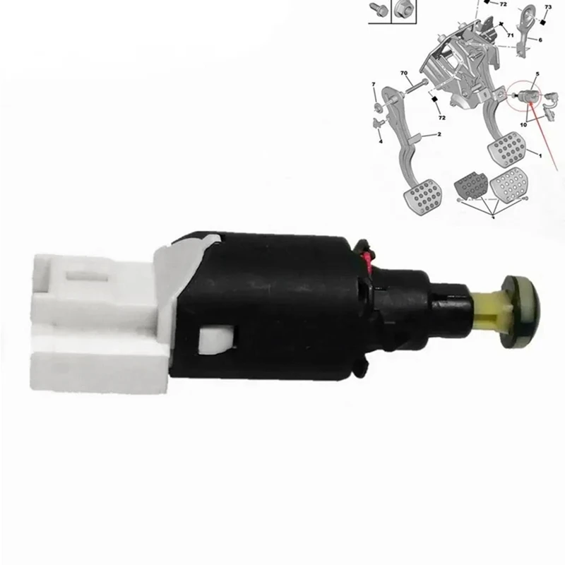 Car Brake Light Switch Sensor 9643478880 For Peugeot 307 206 1007 Partner Citroen C3 C5 Picasso 453440 4534.40 Accessories