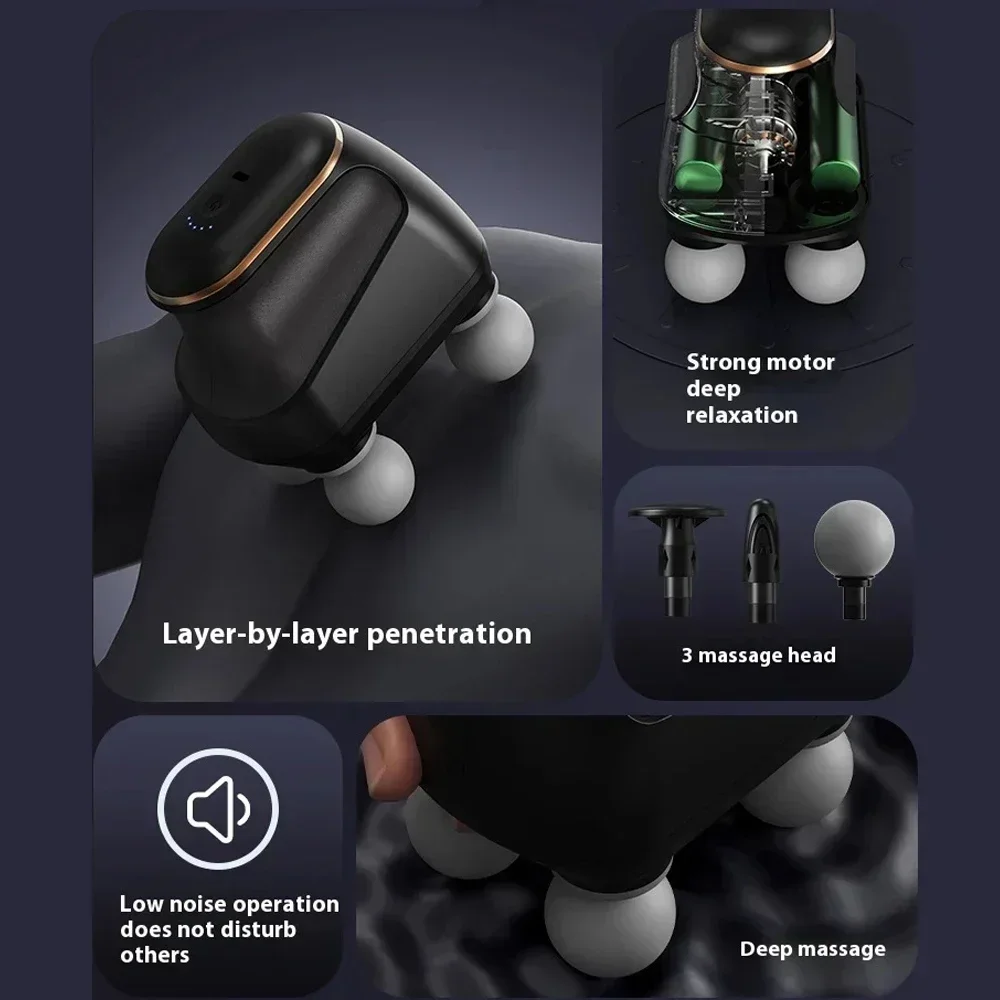 مسدس تدليك العضلات الصغير المحمول من TINSOL، أربعة...