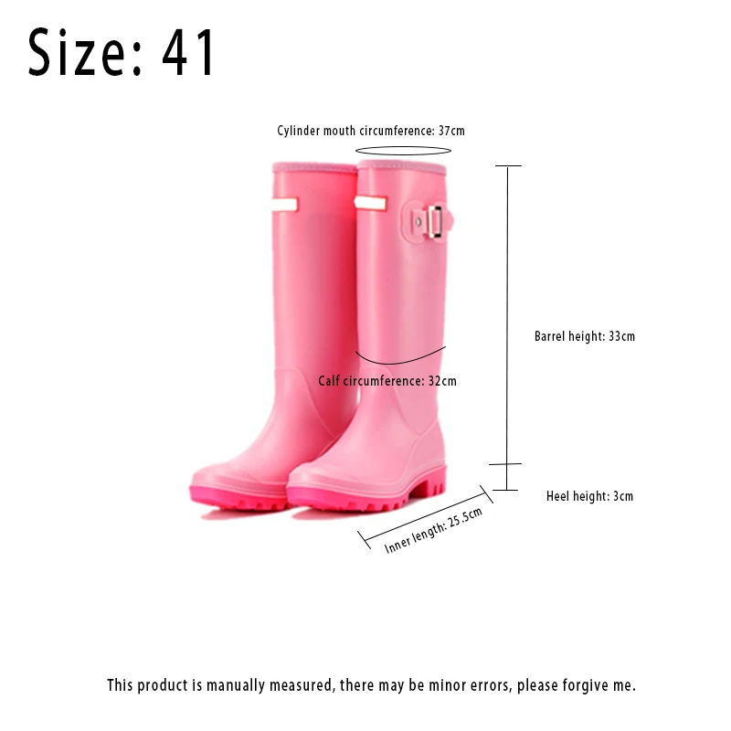Waterproof Rubber Rain Boots for Men and Women, Fishing Casual Outdoor Shoes, Student, Thick-soled Boots, High Barrel