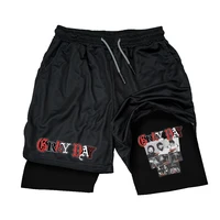 Suicideboys Sports Shorts Mens Compression Quick Drying Short Pants Suicideboys Print GYM 2-in-1 Fitness Breathable Tight Shorts 1