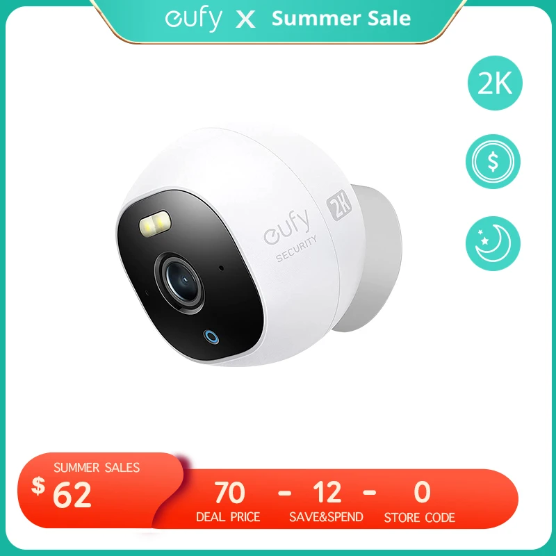 Eufy ป้องกันความปลอดภัย Solo OutdoorCam C24กล้องรักษาความปลอดภัย