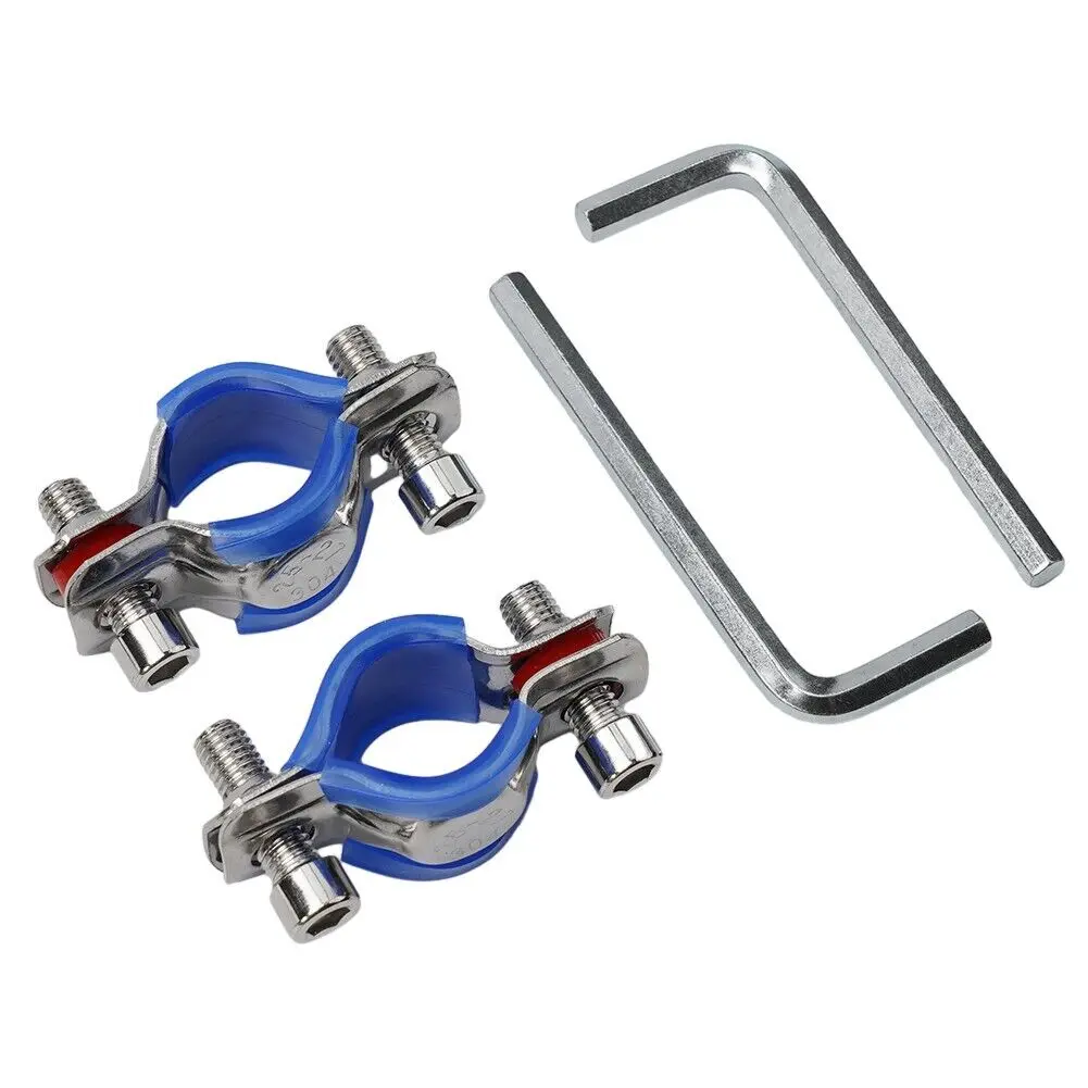 2 Pcs Protective Clip Office Chair Pipe Clamps Saver Stop Sinking Tool Adjustable Cushion Repair Kit Height Stainless Steel Fix