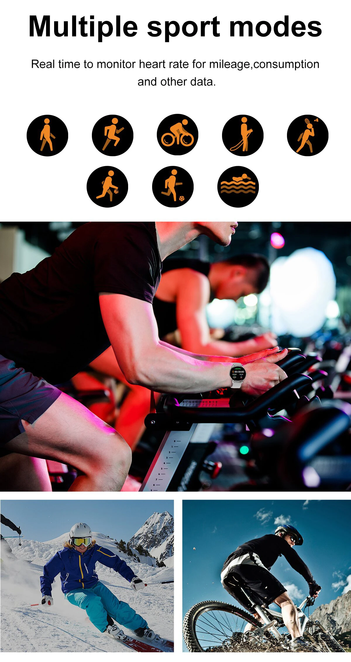 Smart Watch Women 1.32 inch 360*360 HD Screen Smartwatch Men Heart Rate Blood Pressure Monitor Sport Fintess Tracker for Android