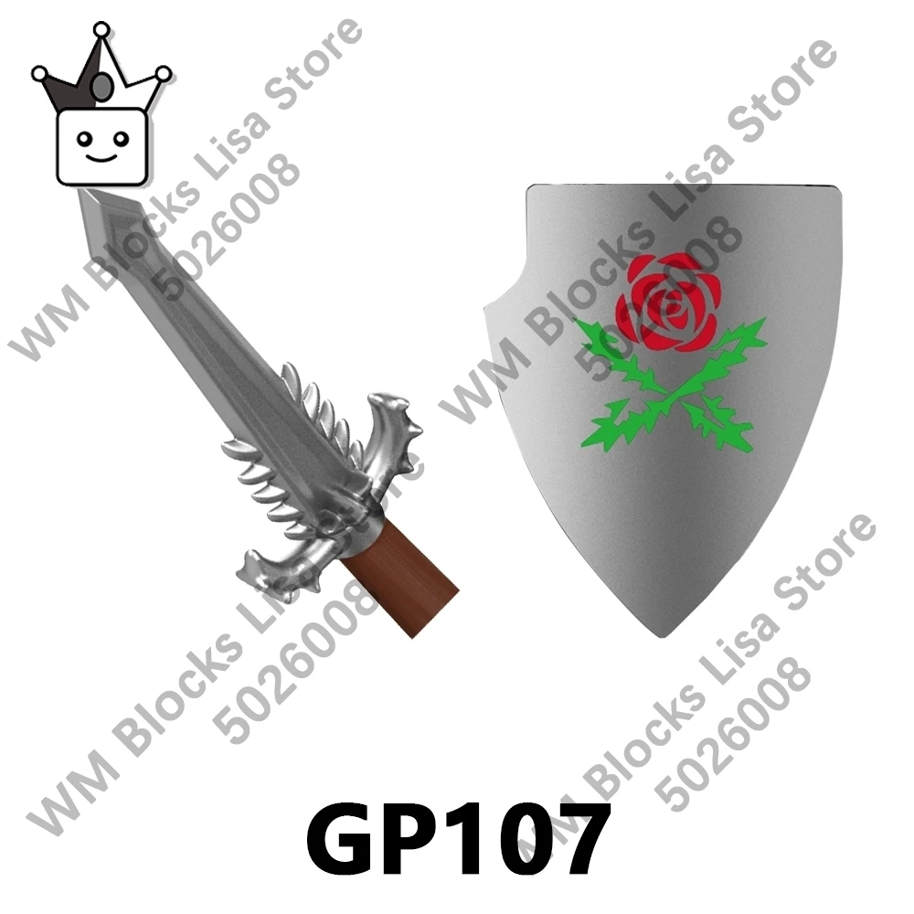 GP105 GP106 GP107 GP108 빌딩 블록 액션 피규어 브릭 액세서리 성인 어린이 장난감 디오라마 장식 몬테소리