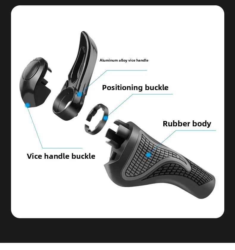 Shockproof Anti-Slip Ergonomic Bicycle Handlebar Grips – Comfortable and Durable Bike Accessories