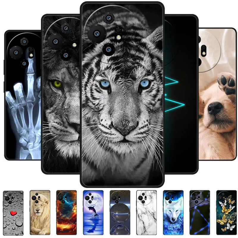 TCL 50 XL Shockproof Soft TPU Silicone Phone Cover - Cartoon Animal Design